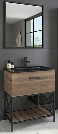 Comforty Мебель для ванной Бредфорд 75 дуб темный – фотография-1